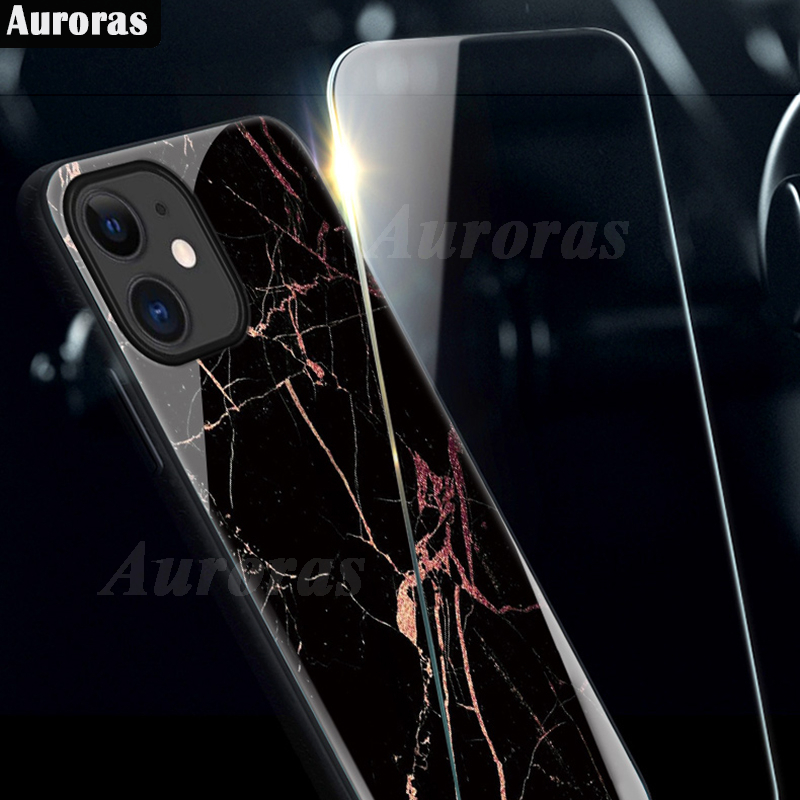 For infinix Hot 50 50 Pro+ Phone Case Fashion Marble Pattern Phone Case Tempered Glass Protected Soft Silicone Bumper for infinix Hot 50 Pro Plus Cover Casing HP.