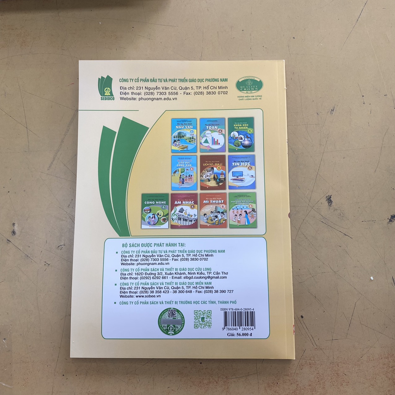 Bài tập thực hành môn Tiếng anh lớp 6
