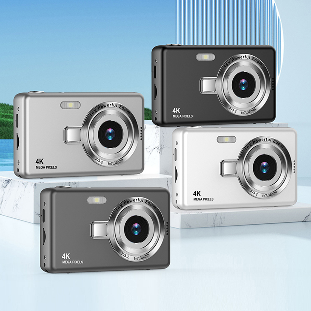 【Worldwide Delivery】 CCD 1080P Digital Camera 96MP Autofocus Vlogging Camera 16X Zoom Video Camcorder 2.4 Inch IPS Screen for Kid Adult Photography