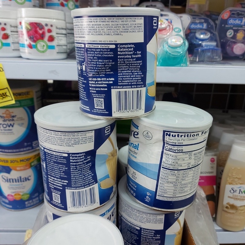 Sữa Ensure Mỹ Original Nutrition Powder 397g