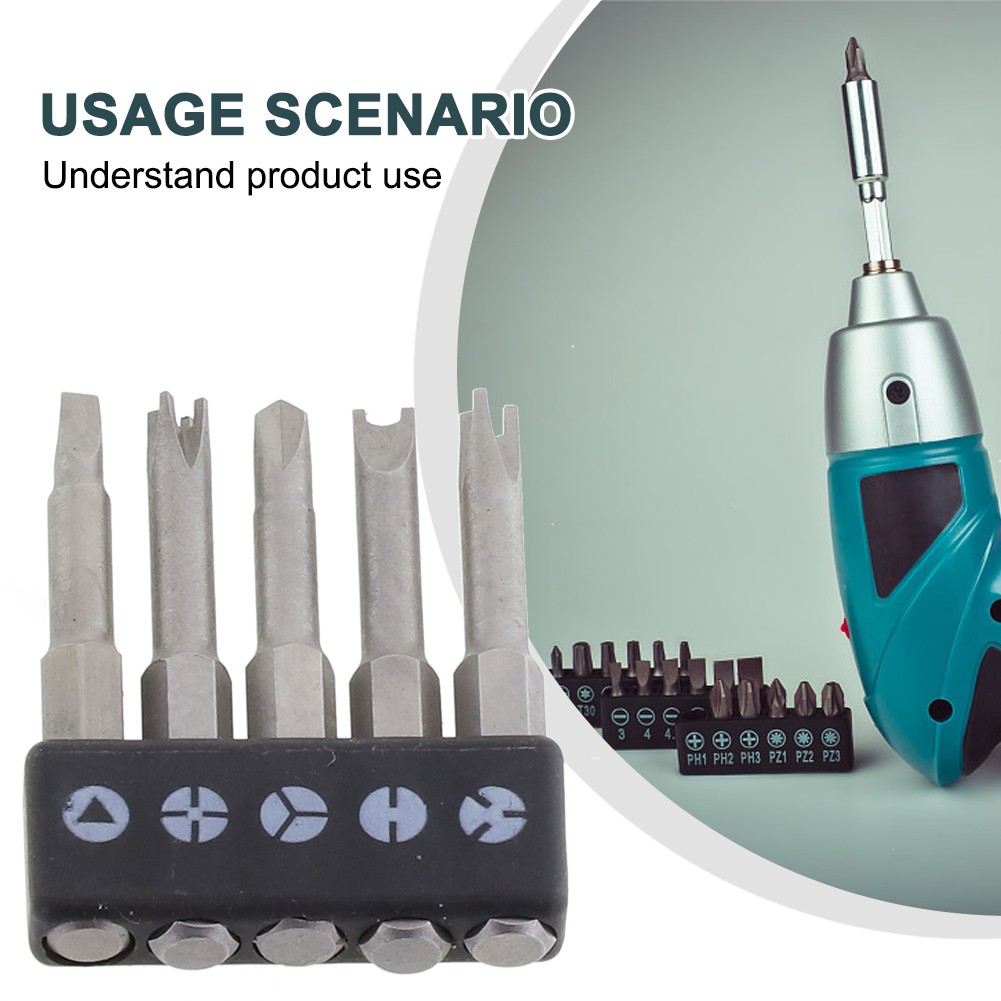【VALUESP】 Screwdriver Bits Grey Inner Cross Screwdriver Special-shaped Screwdriver Set