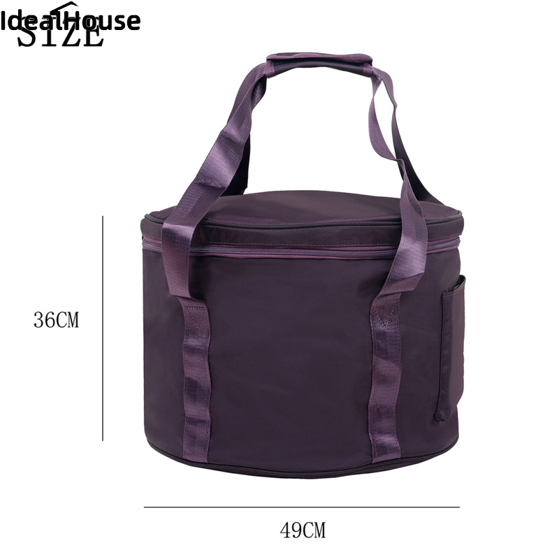 IDealHouse new Portable Storage Bag 8-14 Inches Crystal Singing Bowl Thickening Bag With Inner Liner Carrying Pouch Organizer