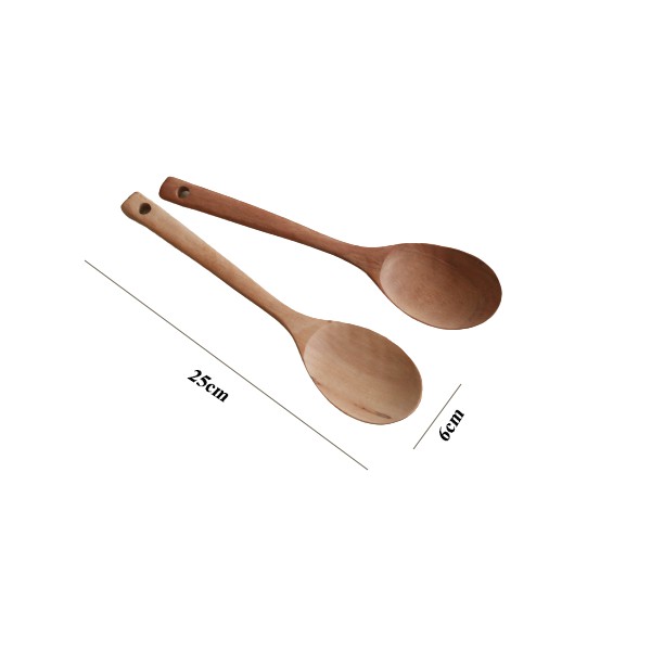 Thìa Gỗ, Muôi Gỗ, Sạn Gỗ Siêu Rẻ - Chất liệu gỗ nhãn, siêu nhẹ - Sơn bóng dầu thực vật