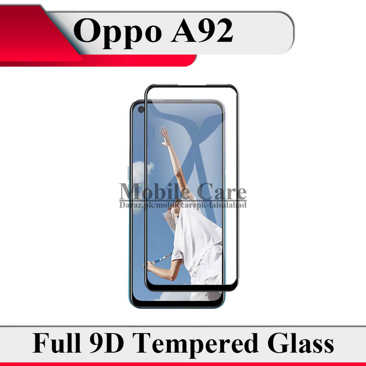 Oppo A92 Full Black 9D/5D/10D/11D/6D Tempered Glass Screen Protector Edge to Edge Full Glue Premium Quality Film For A92