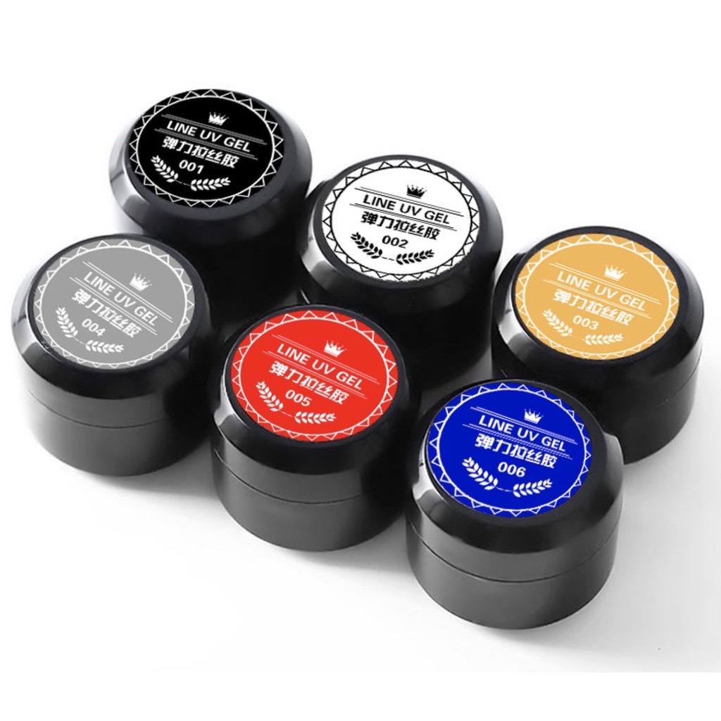 Gel Nhện Trang Trí Móng LINE UV 8ml Siêu Dai