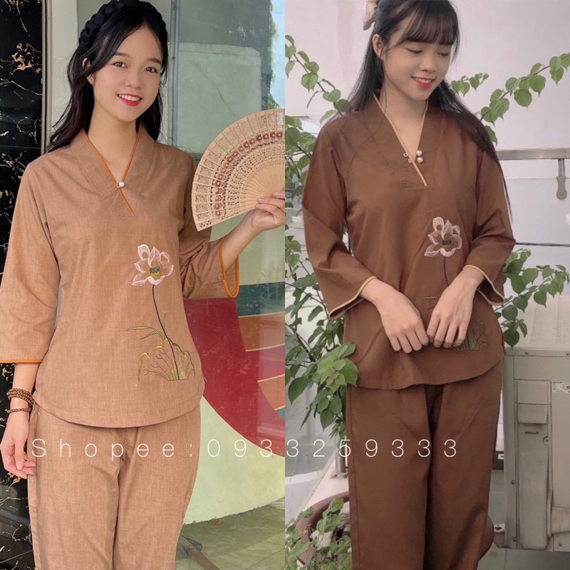 Đồ Lam Đi Chùa# Nút Ngọc Cao Cấp