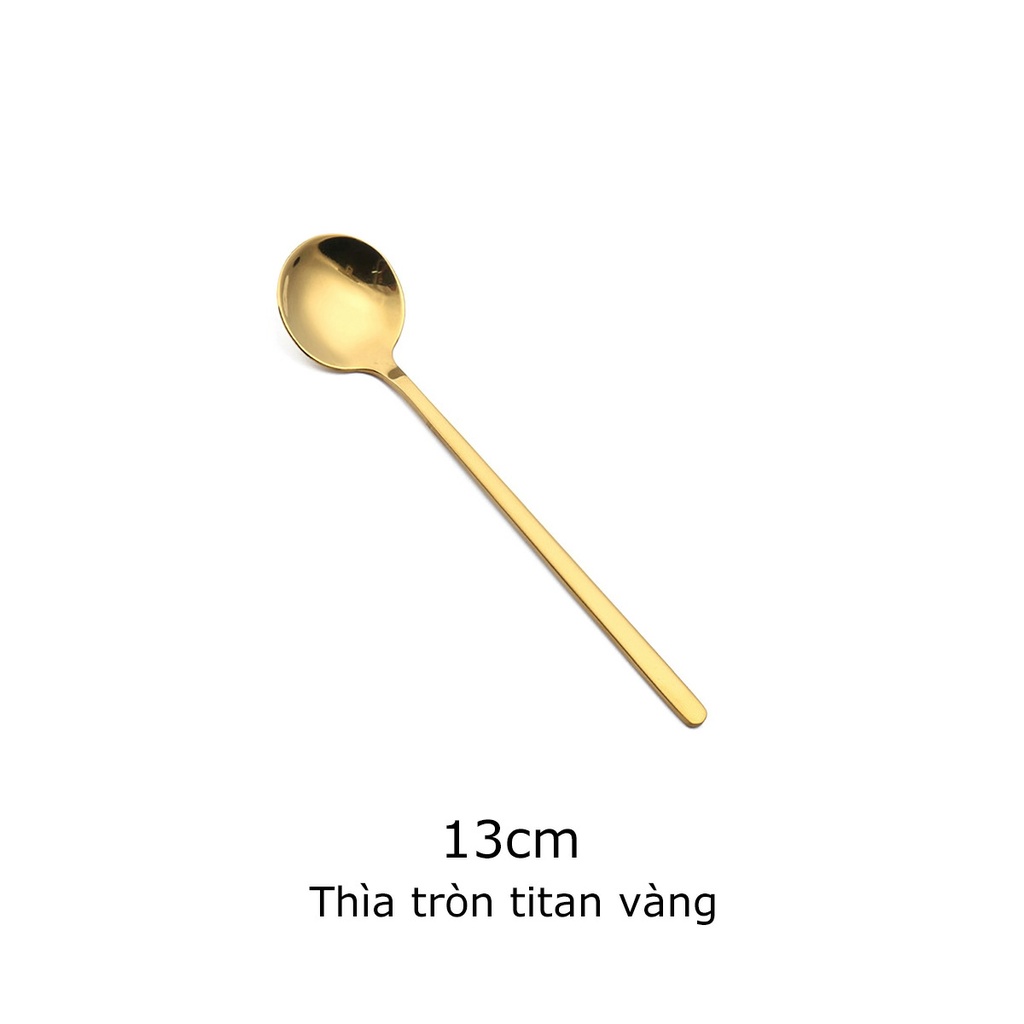 Stainless steel spoon, stainless steel coffee spoon, elegant double stainless steel tea long spoon-aenias shop