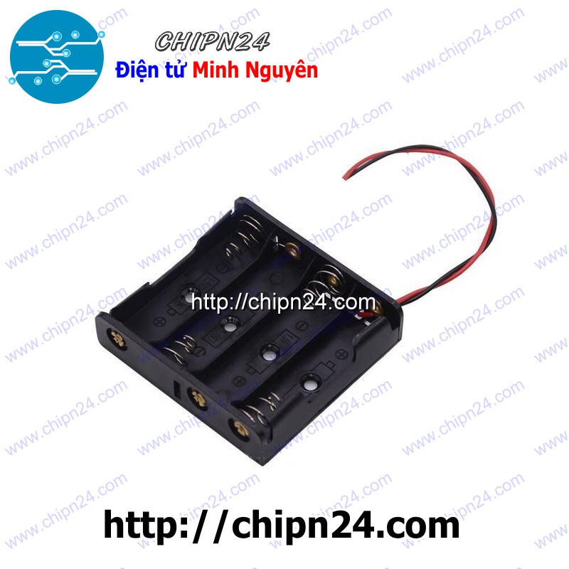 Hộp đế pin 4 viên aaa