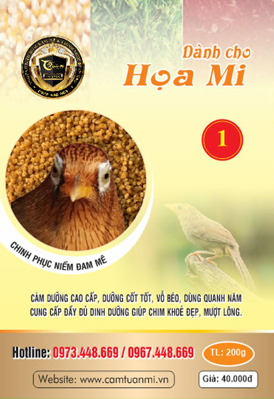 Cám Họa Mi số 1 Tuấn Mi ( Gói 200g)