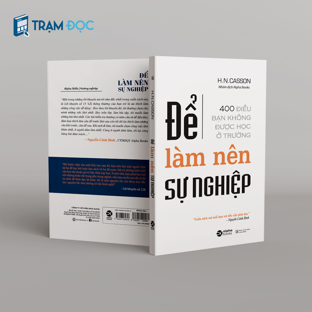 Sách - Để Làm Nên Sự Nghiệp