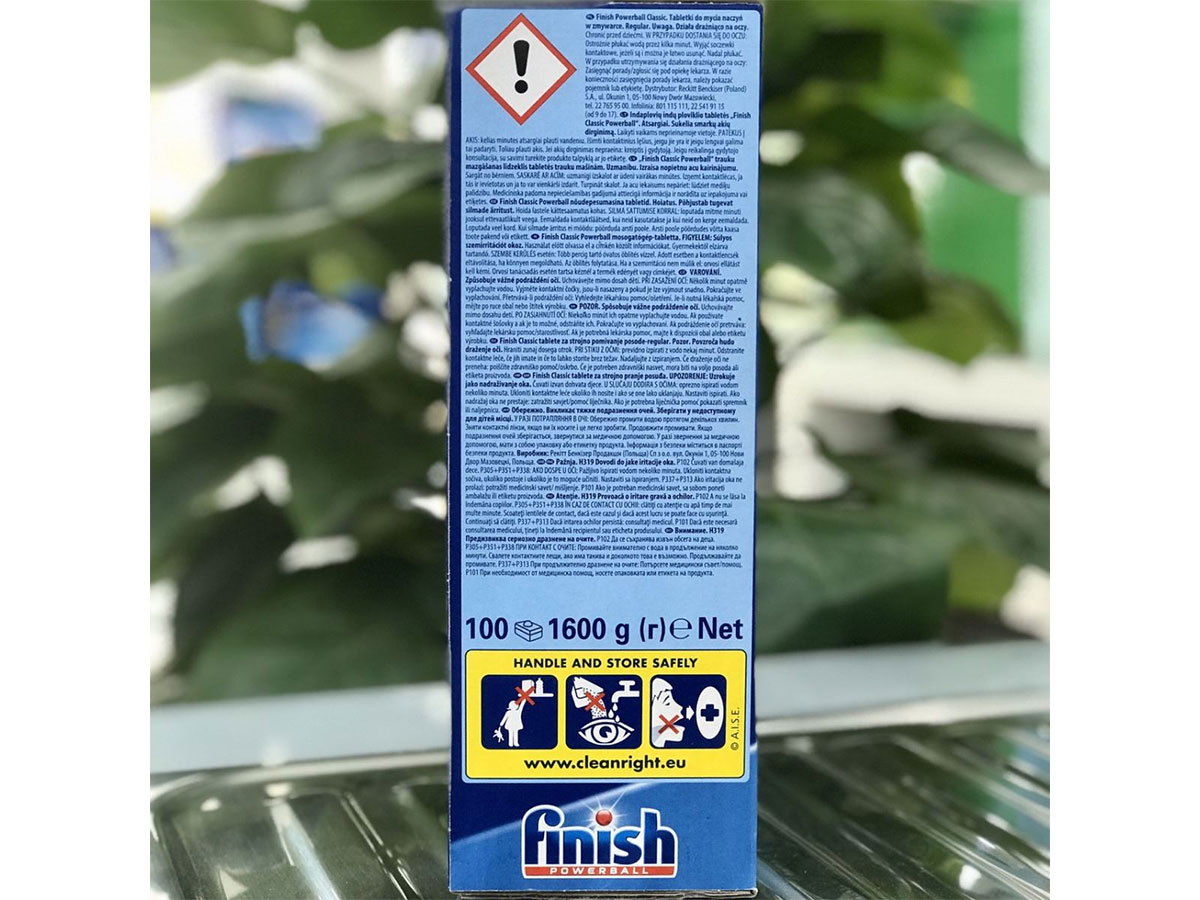 Viên rửa bát Finish Classic 100 viên