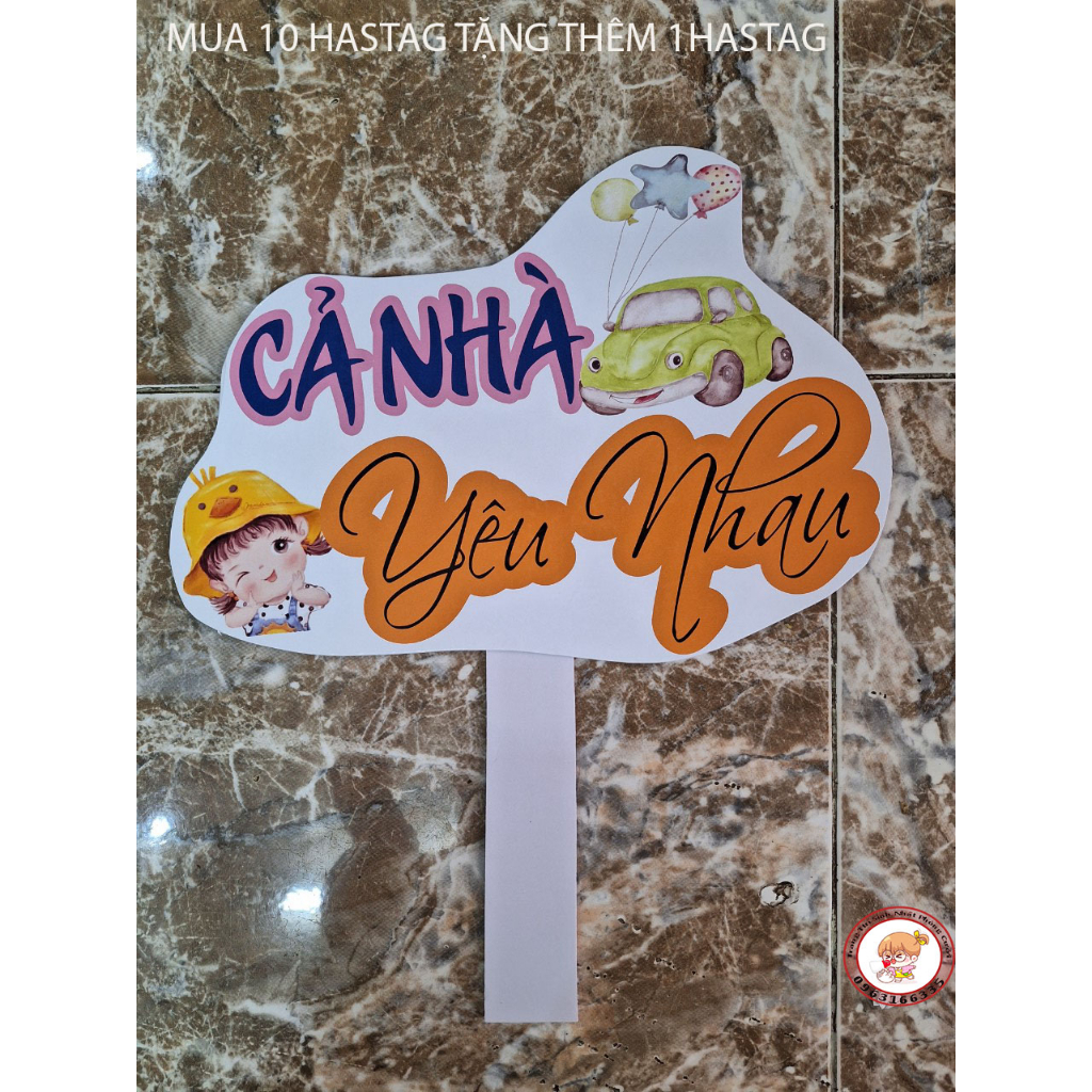 Hastag Sinh Nhật, Bảng cầm tay chụp ảnh Sinh Nhật,hastag cầm tay sinh nhật cho bé,cho bạn,cho người thân