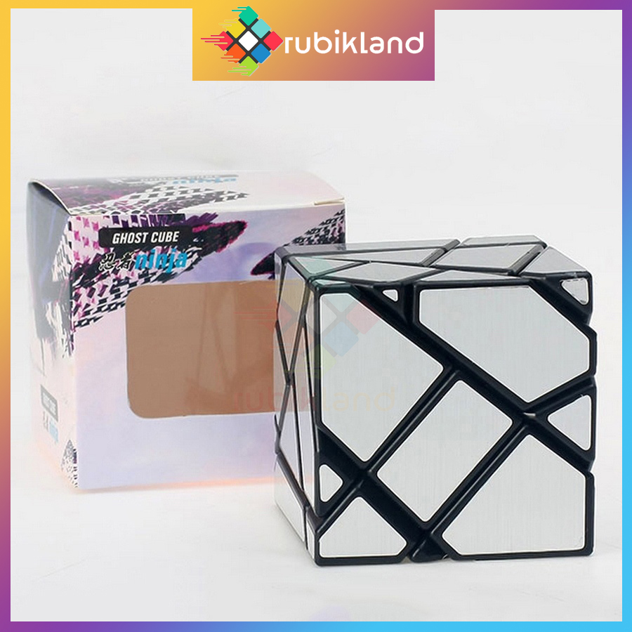 Rubik biến thể ninja ghost cube 3x3 siêu xịn rubic mirror gương đồ chơi trí tuệ trẻ em