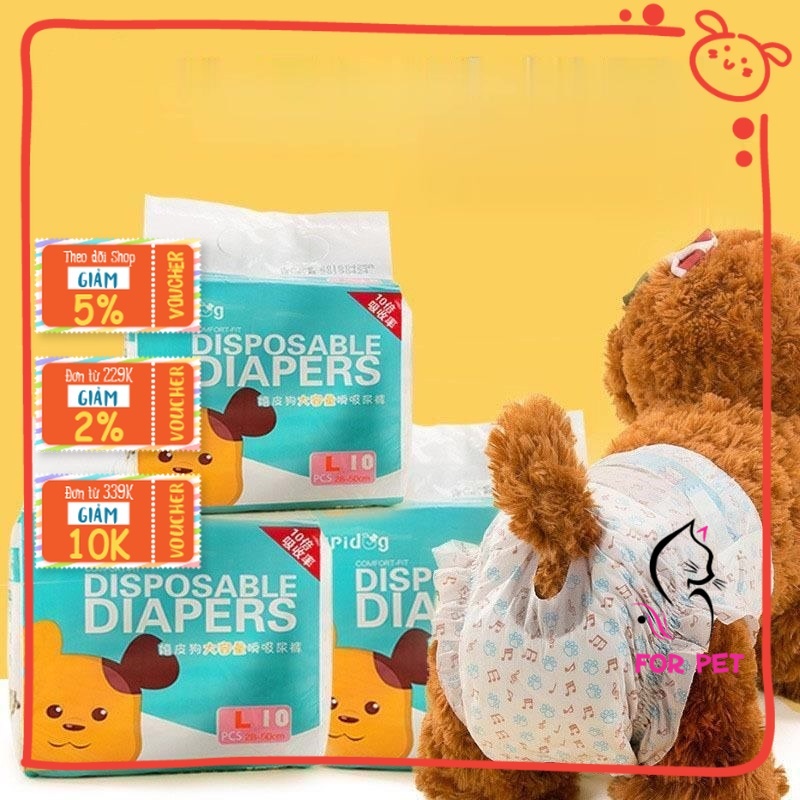 🤹 Tã Bỉm Hipidog Dành Cho Chó & Mèo (Đực & Cái)