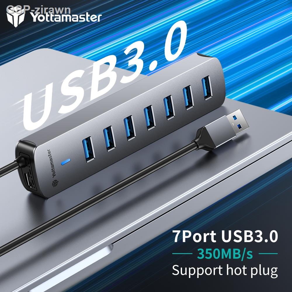 Yottamaster Tipo-C HUB USB 7 Portas USB3.0 Splitter Adaptador de Expansão