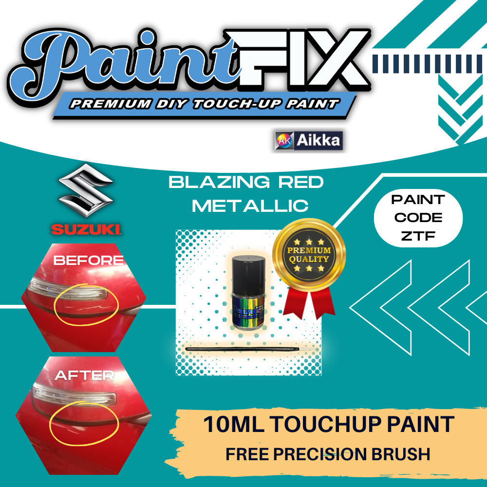 (SWIFT)10ml PAINT FIX DIY PREMIUM CAR TOUCHUP PAINT SCRATCH CONCEALER