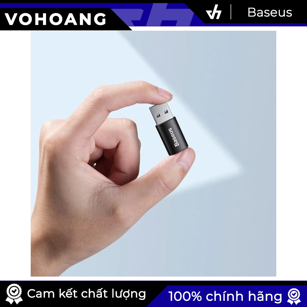 Đầu chuyển cao cấp Baseus USB-A to TypeC LVL003