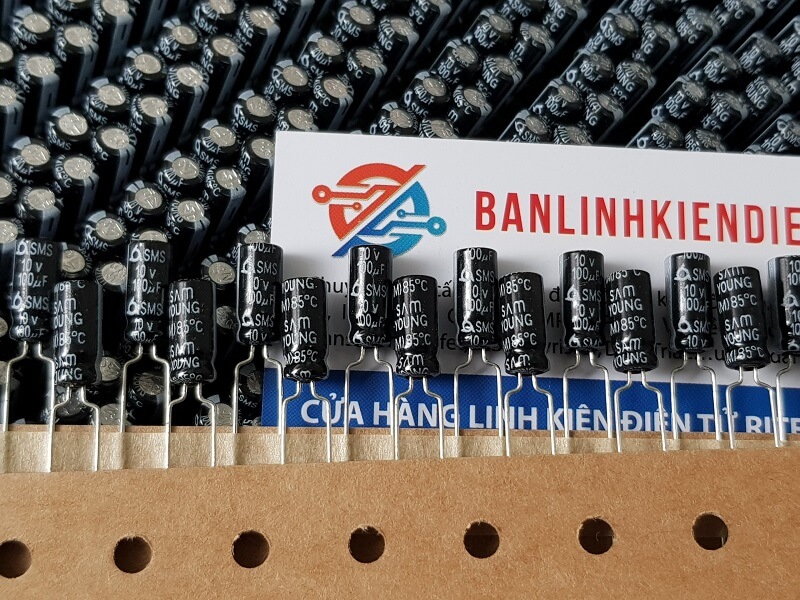 [Combo 20 chiếc] Tụ hóa 100uF 10V kích thước 5x11mm