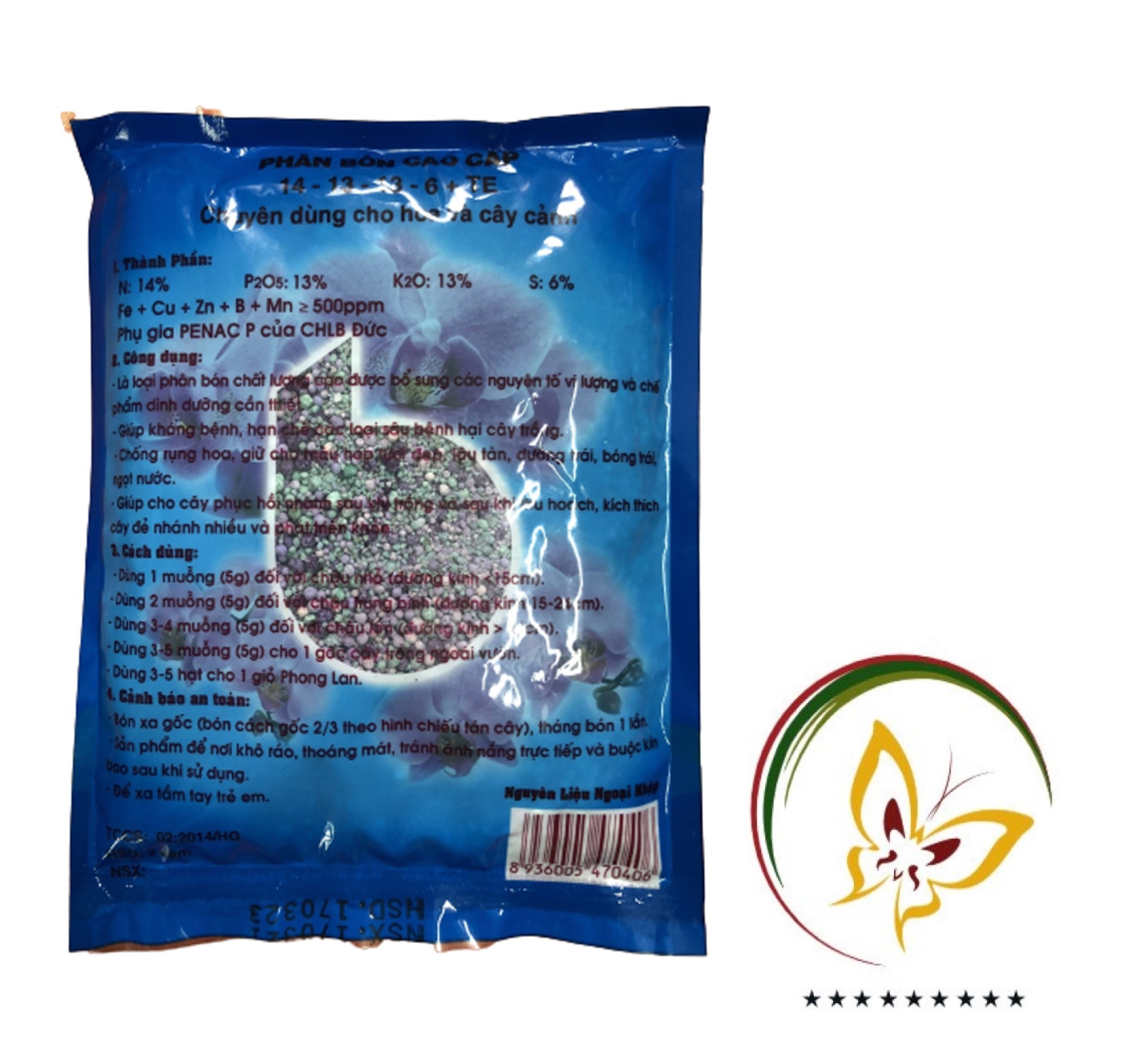 Phân Bón NPK (3 Màu) Better 14-13-13+6s+Te - #120A# 200g