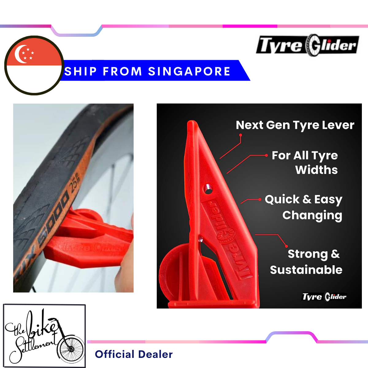 Tyre Glider | the Next Gen Tire Lever | Bike Tire Levers | Tyre Tool for  Bicycle