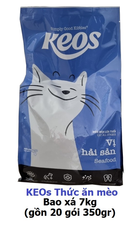 Hanpet - KEOS Thức ăn dành cho mèo mọi lứa tuổi - thức ăn cho mèo