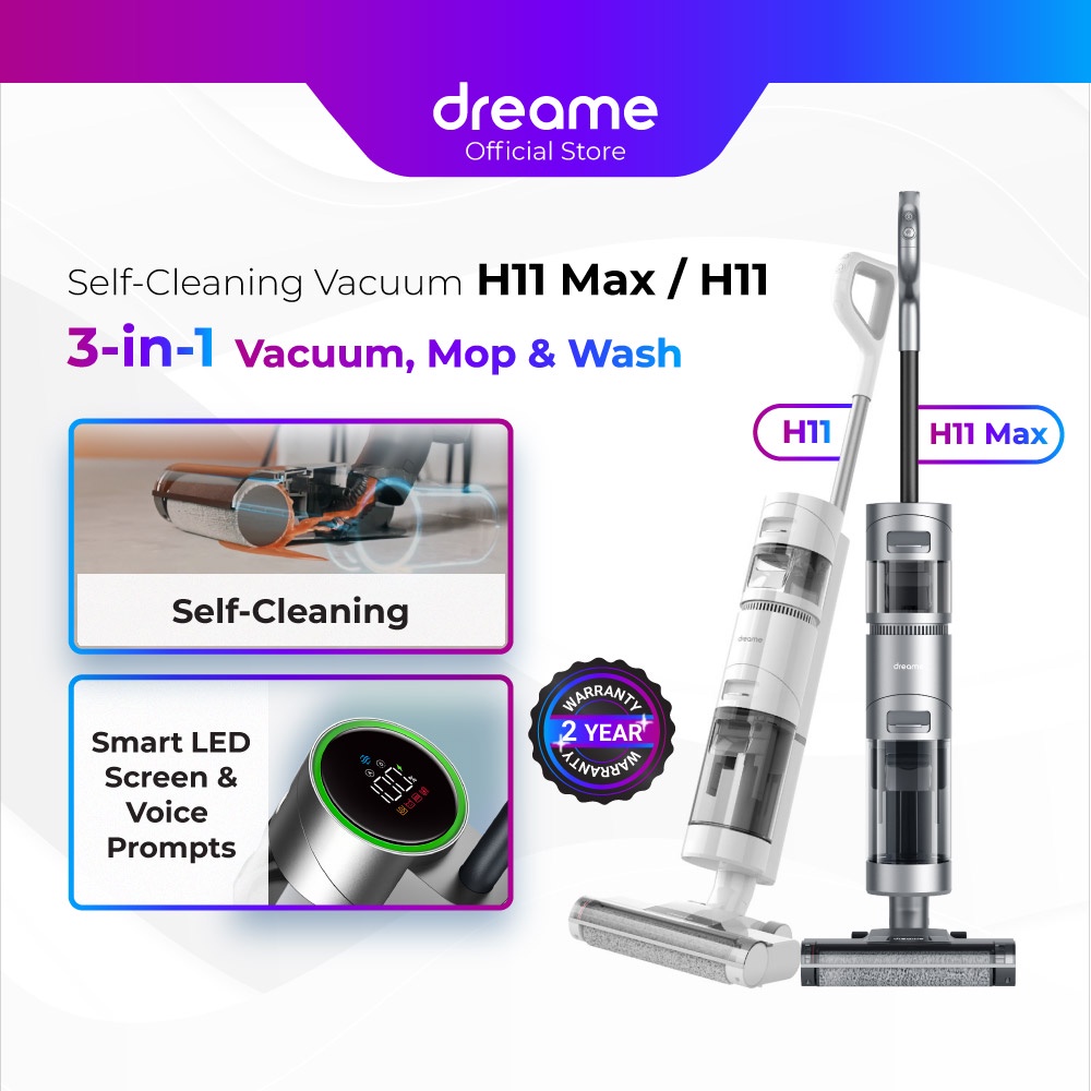 Stick Vacuum Cleaner Dreame H11 Max Black