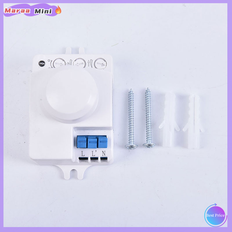 Maraa Microwave Sensor Switch 5.8ghz HF 220V LED 360 Degree Radar Motion Body Sensor