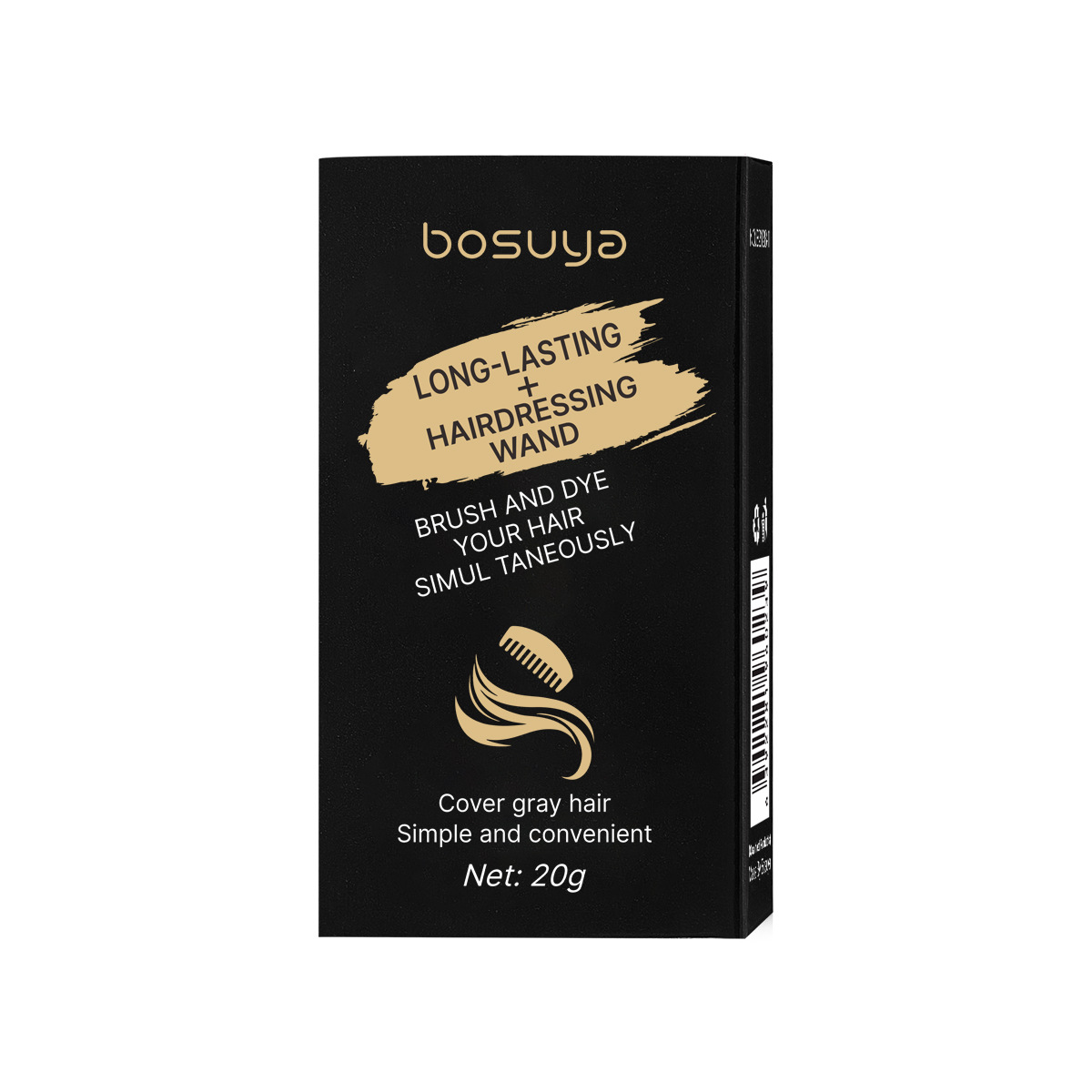 Bosuya Copri Capelli Bianchi - Stick Colorante Naturale Nero/Bruno - 20g - Foto 5