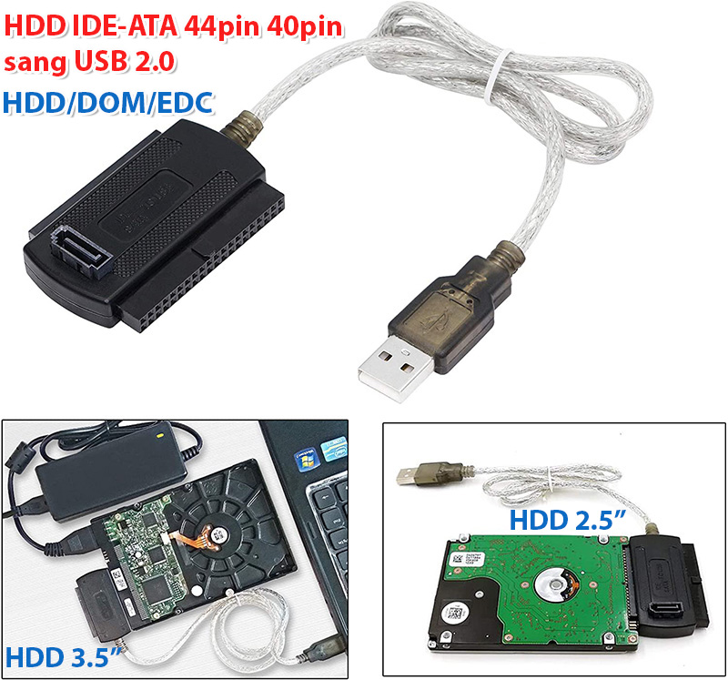 3.5 hdd 2.5, hdd 2.0 standard ata-ide old 44pin-40pin to usb hard drive reader, industrial dom edc flash card