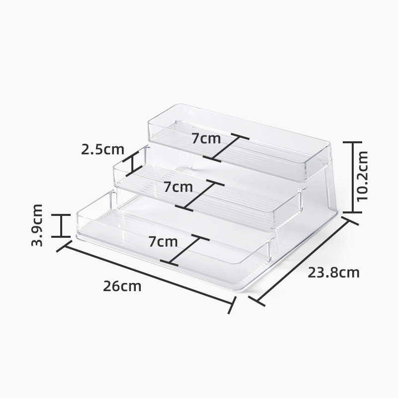 KS Multifunctional storage and arrangement of irregular stepped desktop shelf tool storage box