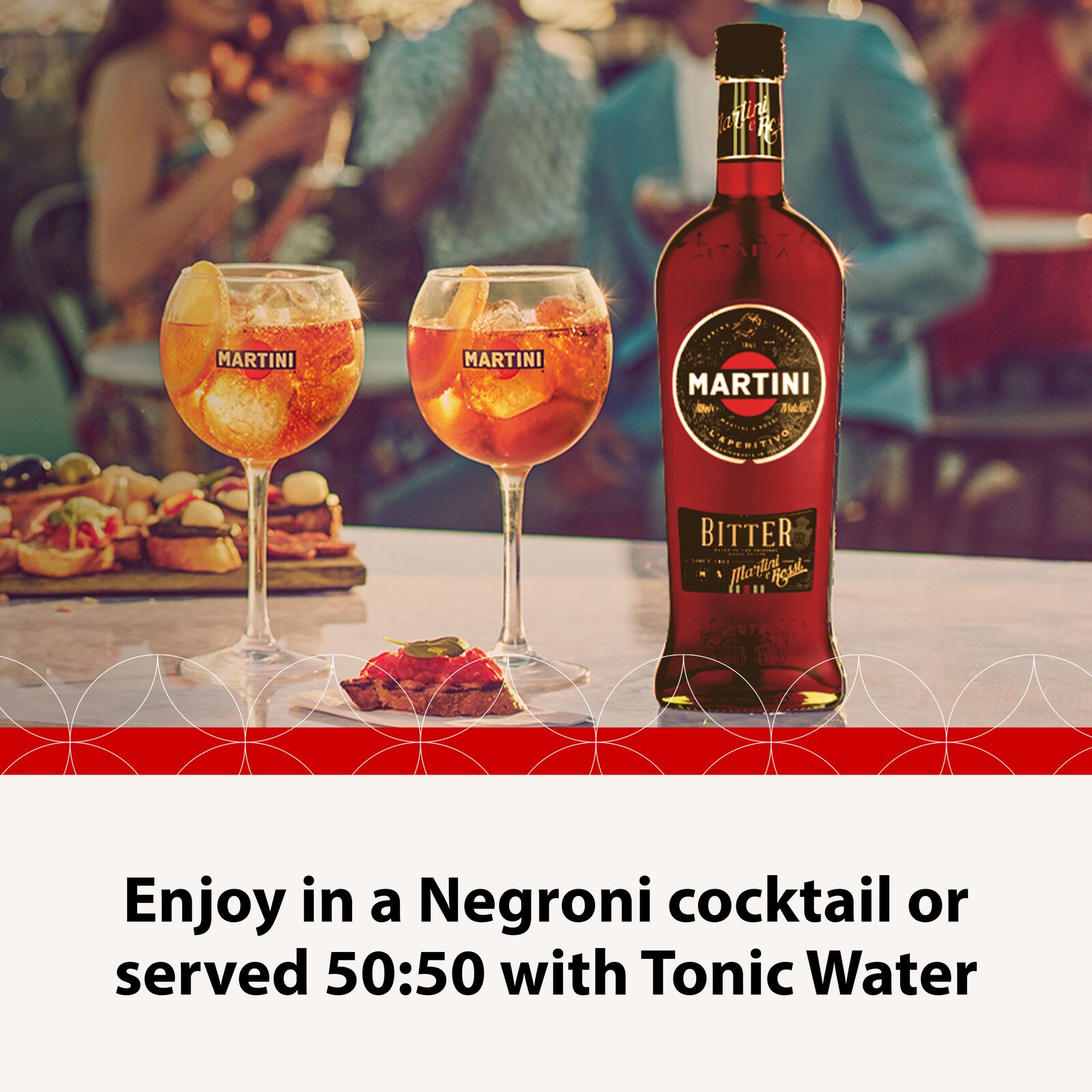 MARTINI Bitter Vermouth - 750ml / 75cl, 25% ABV - Fortified Wine