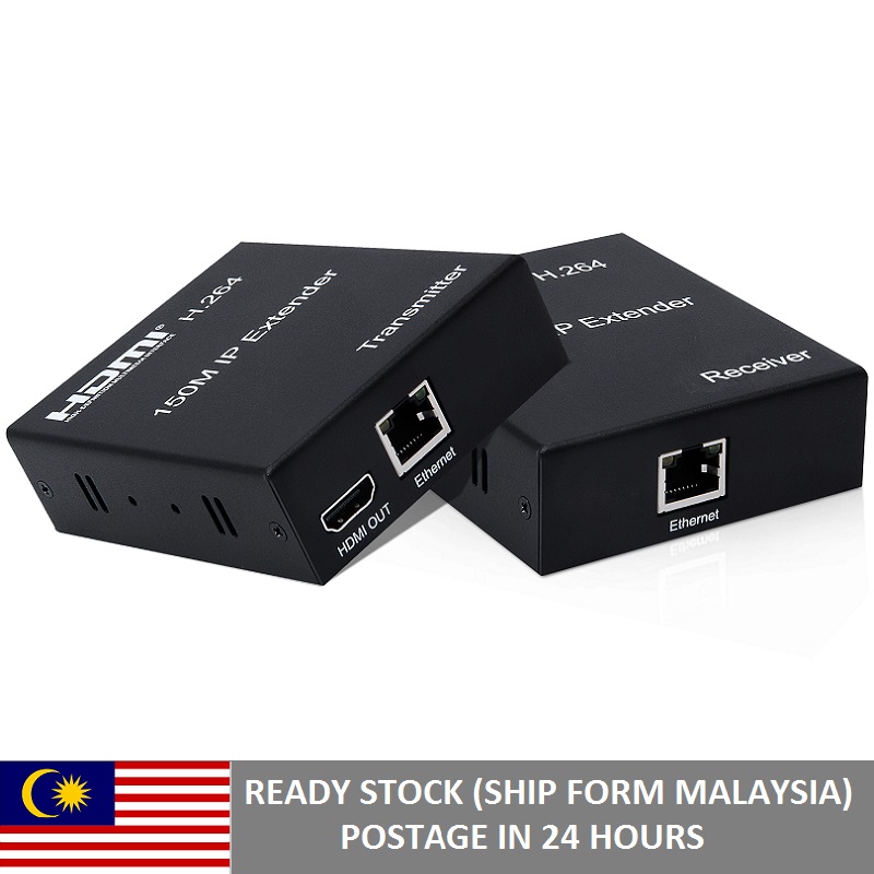 H.264 150M HDMI Extender Over IP HDMI Over UTP CAT5e CAT6 Extender 1080P HDMI IP extender