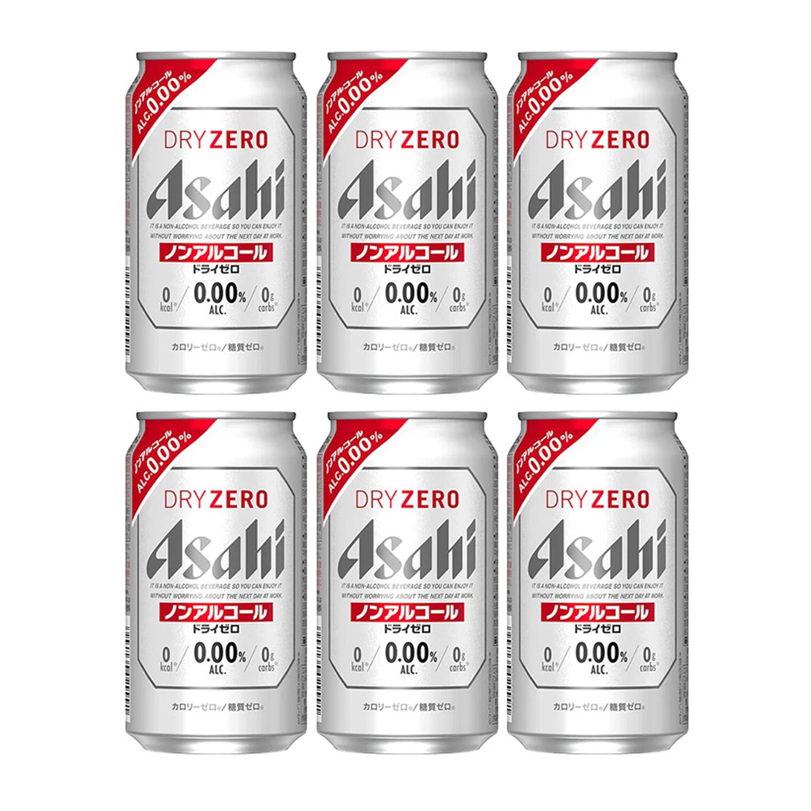 Asahi Dry Zero Non-Alcoholic Beer 350 ML 0% Can 6 CANS | Lazada Singapore