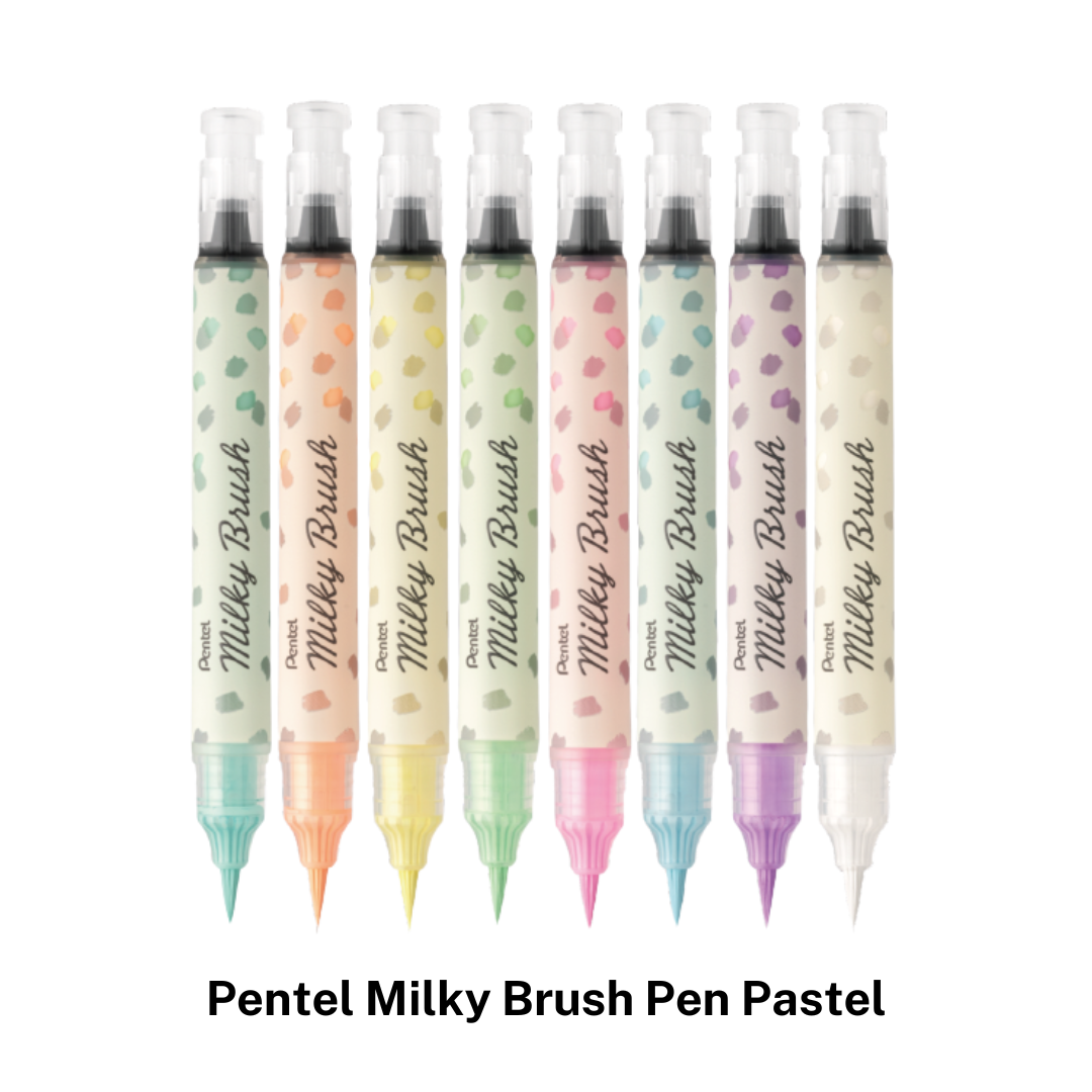 Pentel Milky Brush Pens Pentel Brush Pastel SG] Pentel Milky Brush