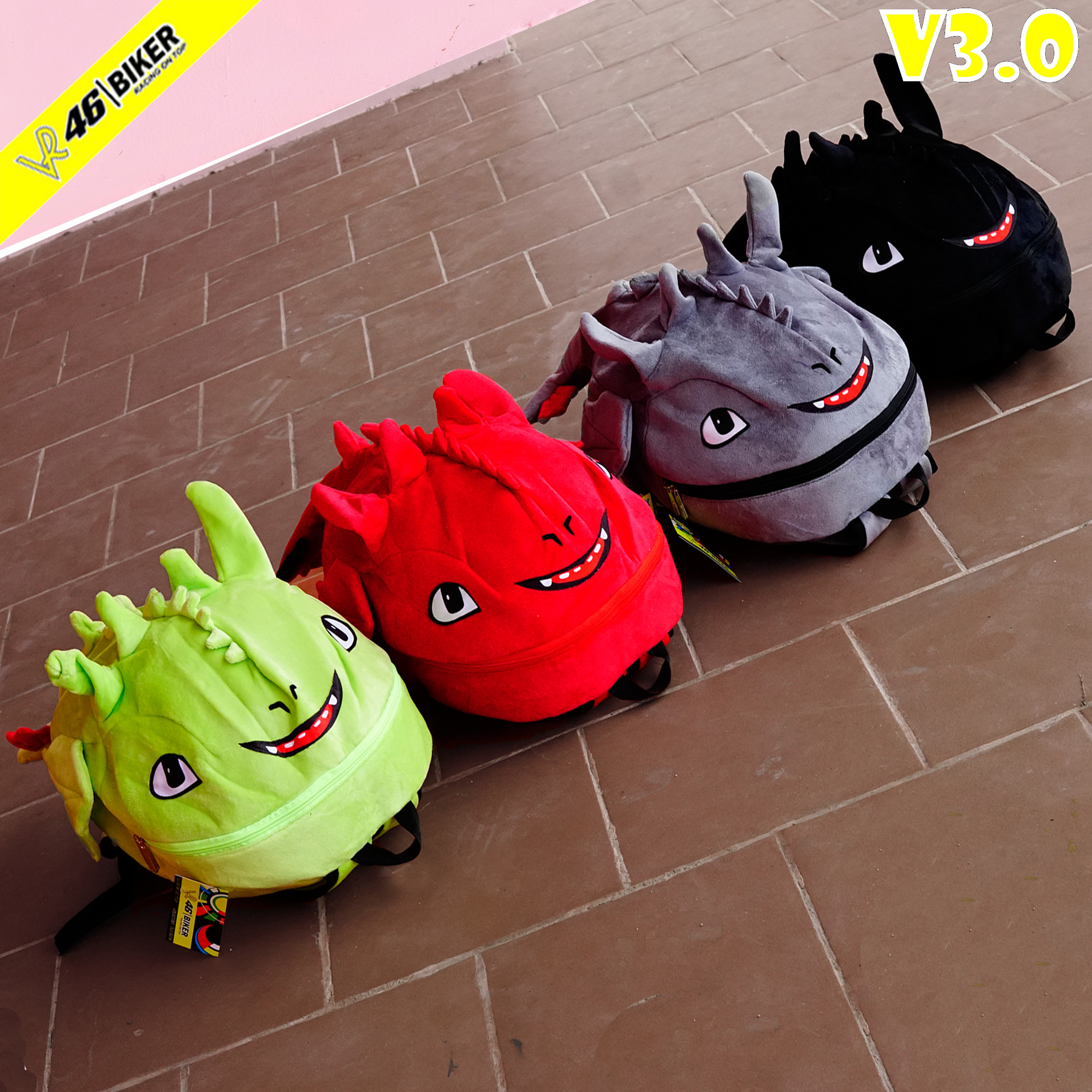 Balo Rồng Vải Nhung Dễ Thương Siêu Cute Cỡ Trung Đựng Nón Bảo HiểmSách Vở Đồ Dùnglaptop - NHIỀU MÀU