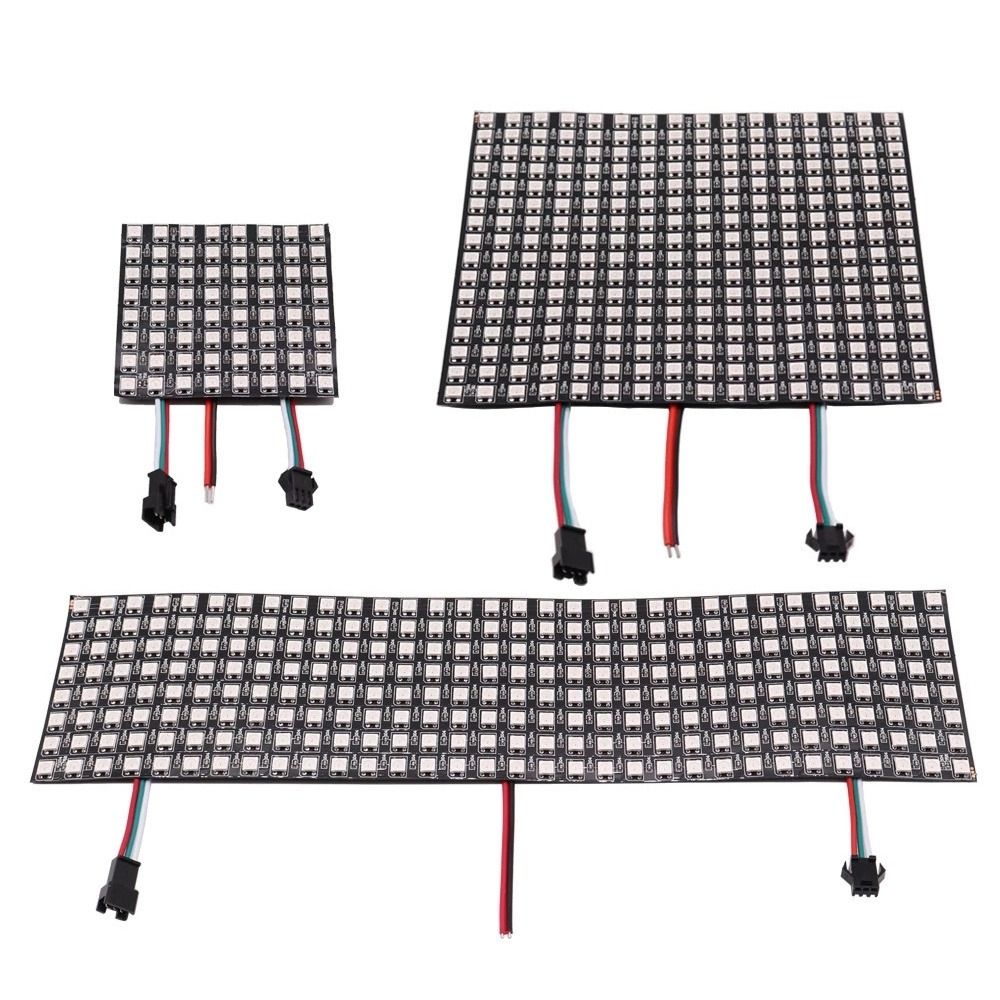 Deong DC5V cá nhân địa chỉ ws2812b 8x8 16x16 8x32 WS2812 RGB LED ma trận đèn dạng tấm mô-đun pixel Màn hình pixel Bảng Led đèn dạng tấm bảng điều khiển ánh sáng