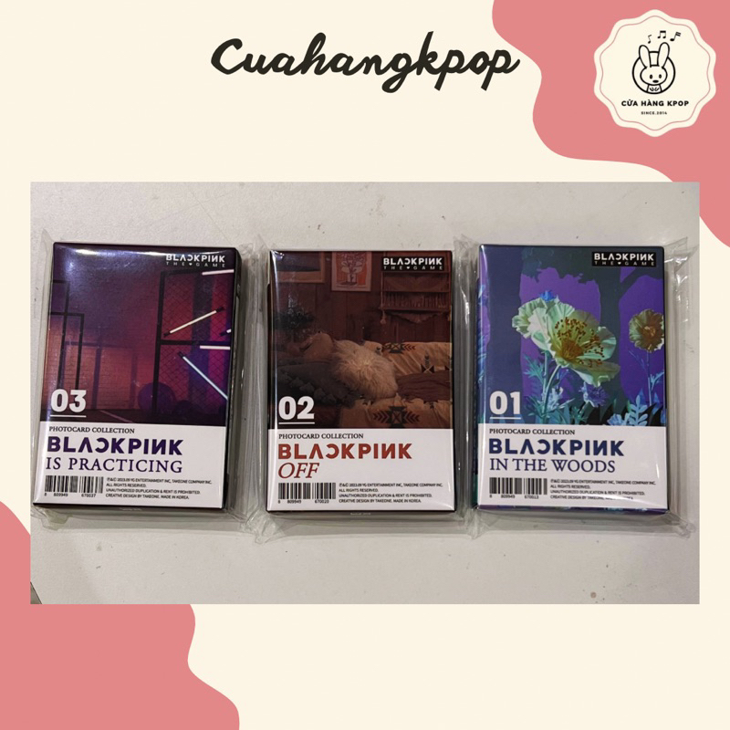 Có sẵn - Bộ ảnh BLACKPINK THE GAME nhạc THE GIRL