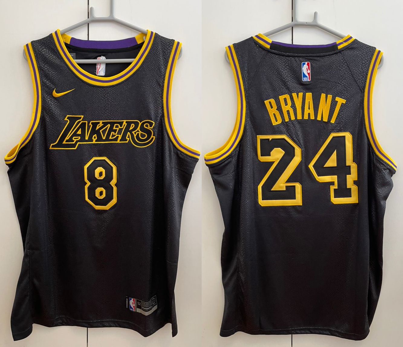 Men's Los Angeles Lakers Kobe Bryant #8 Black Swingman Jersey