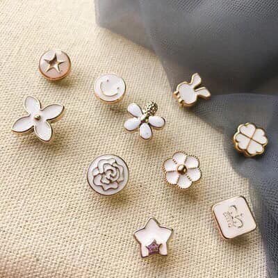 Sét 10 phụ kiện cài áo mini siêu xinh