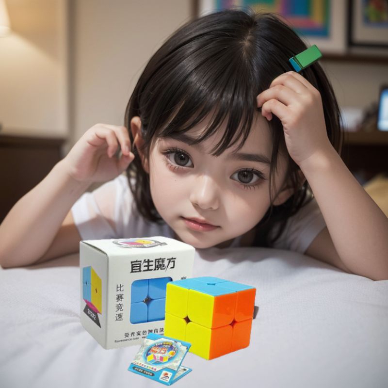 Rubik 2*2 cao cấp xoay trơn tru - đồ chơi bền bỉ, dễ chơi | rubik thông minh - trò chơi logic đồ chơi cho bé
