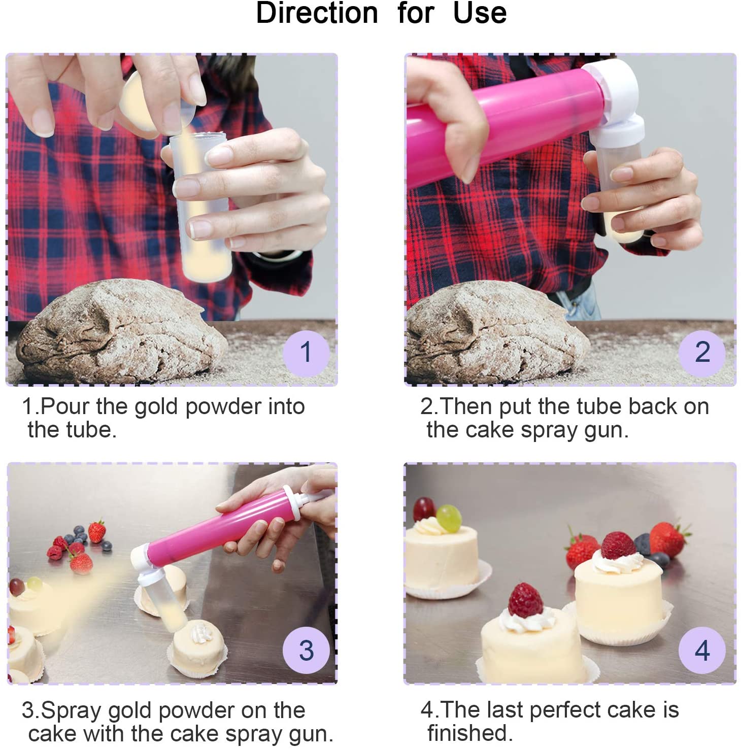 Baking Manual Airbrush For Decorating Cakes AFT Manual Airbrush