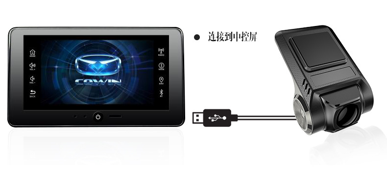 Camera hành trình Ontekco Dashcam U2 cắm màn hình android Full HD 1080P