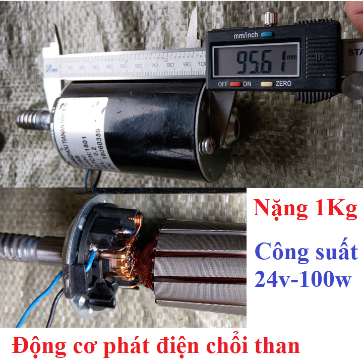 Động cơ chổi than phát điện