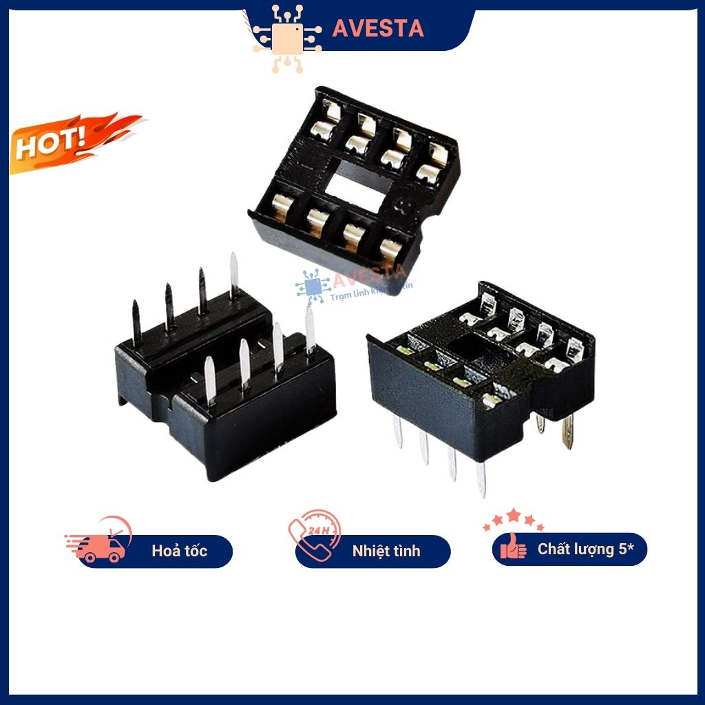 Đế ic 8 chân dip-8 loại dẹp chất lượng tốt avesta