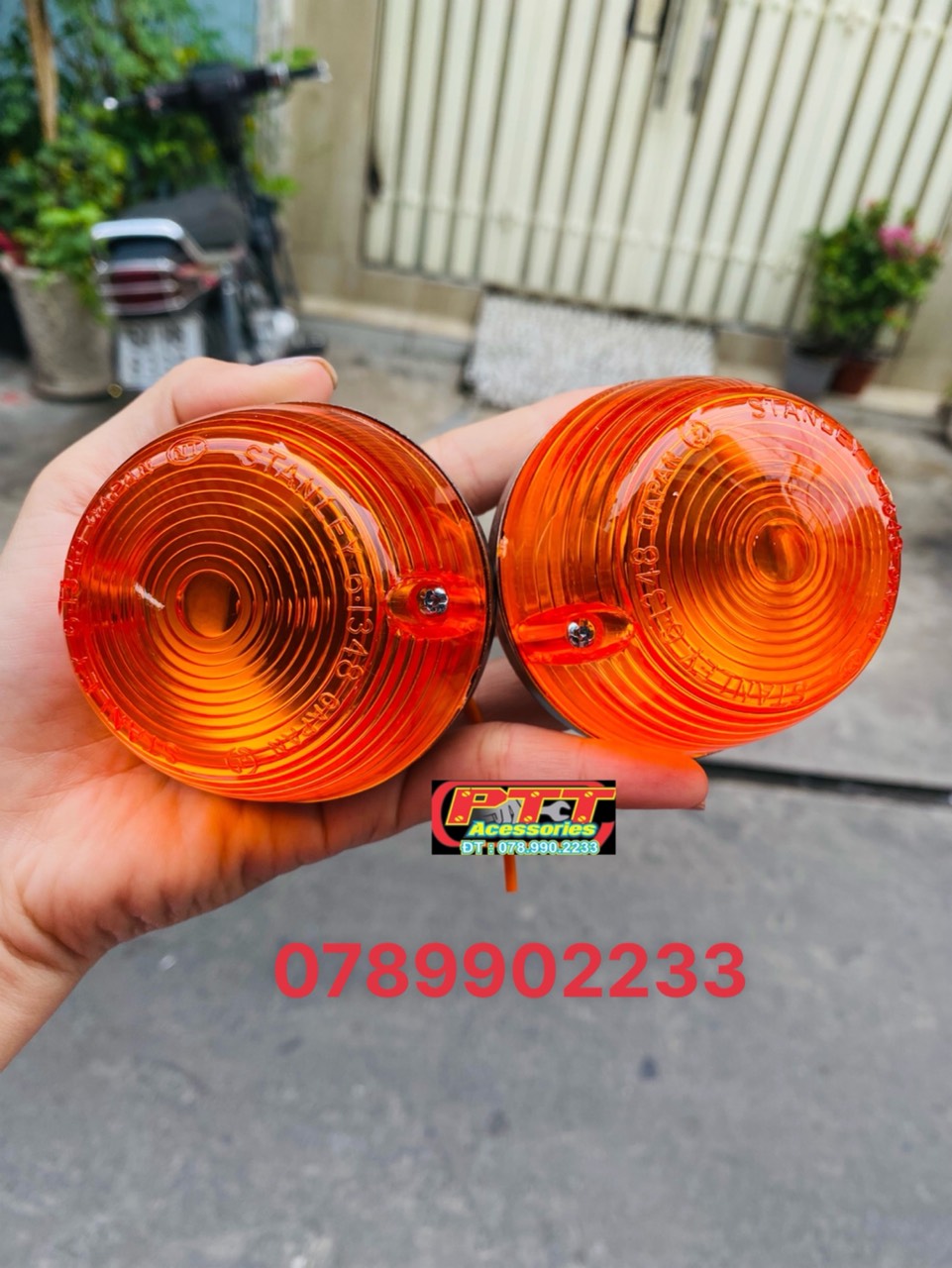 Xi nhan trước xe cub 78
