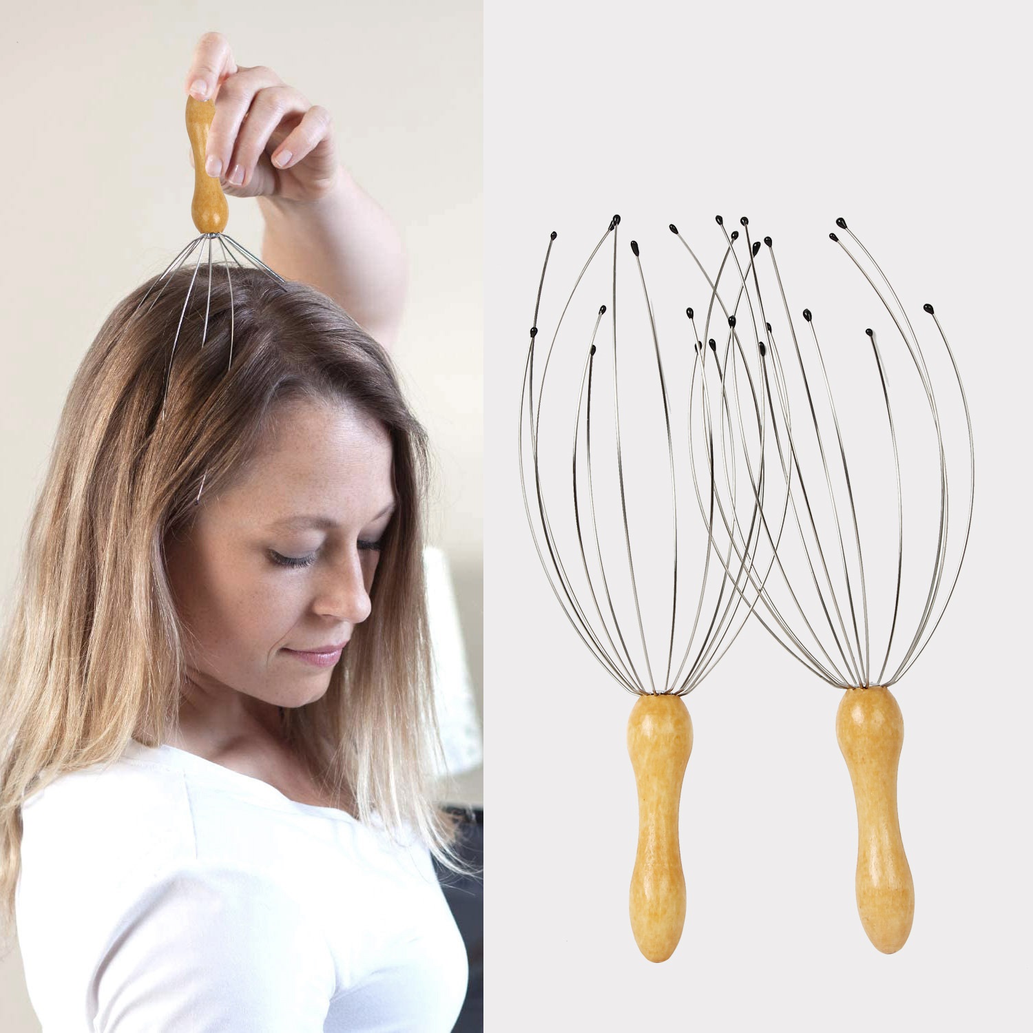 Dụng cụ massage đầu bằng tay thư giãn