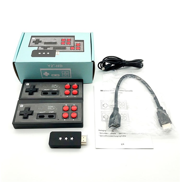 Máy chơi game 4 nút rs65 hdmi tay cầm không dây tích hợp 628 game