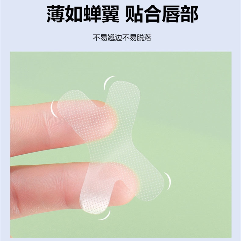 Antiopening and closing mouth artifact antisnoring nasal breathing