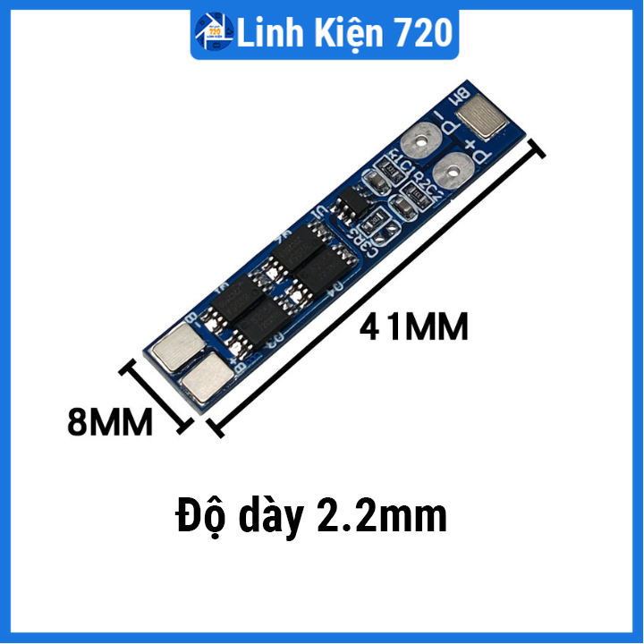 Module bảo vệ pin lithium 2 cell 7.4V dòng xả 7A