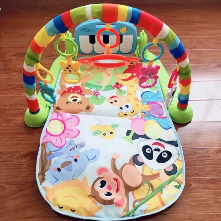 Thảm đàn nhạc có khung treo đồ chơi cho bé